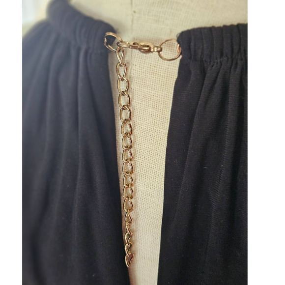 Xscape by Joanna Chen Fuschia Black Long Pleated Maxi Casual Ombre Dress Size 6 - Picture 11 of 12